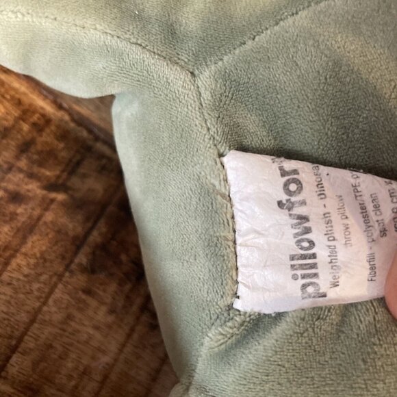 Pillowfort Weighted Plush Dinosaur 24” Throw Pillow Green Plush Stuff Animal 3lb - Picture 7 of 7